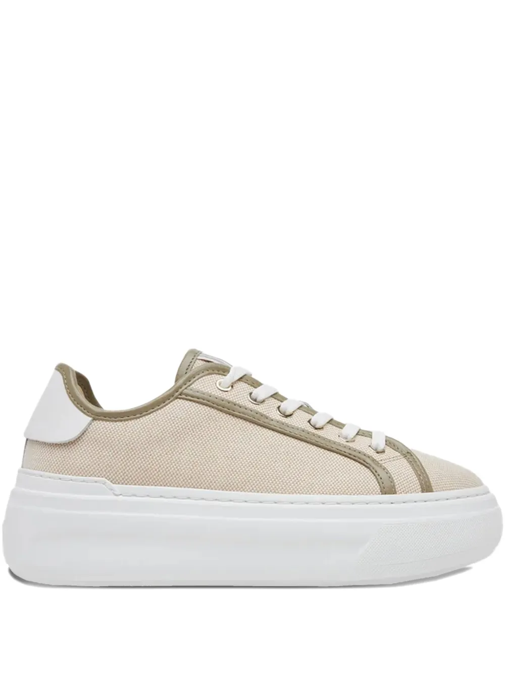 Furla 50mm Nuage Lace-up Platform Sneakers In White