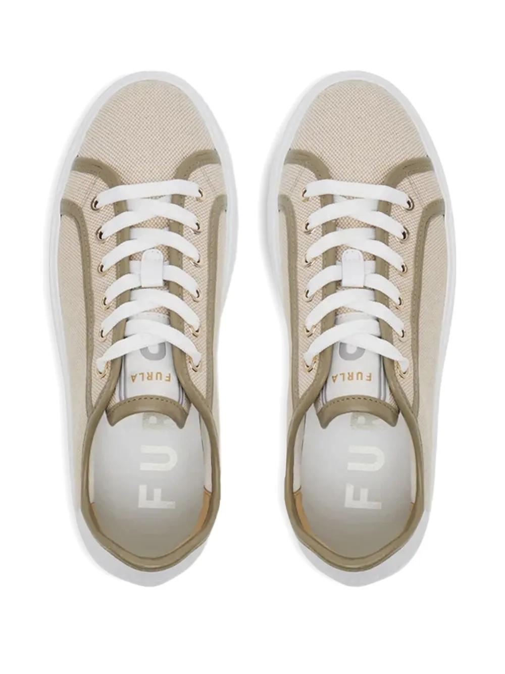 Furla 50mm Nuage Lace-up Platform Sneakers In White