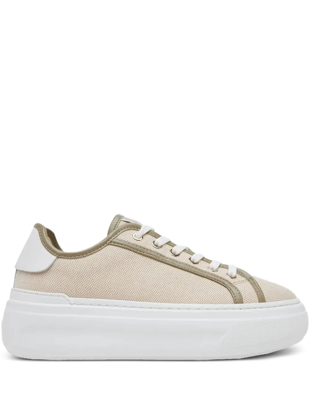 Furla 50mm Nuage lace-up platform sneakers Neutrals