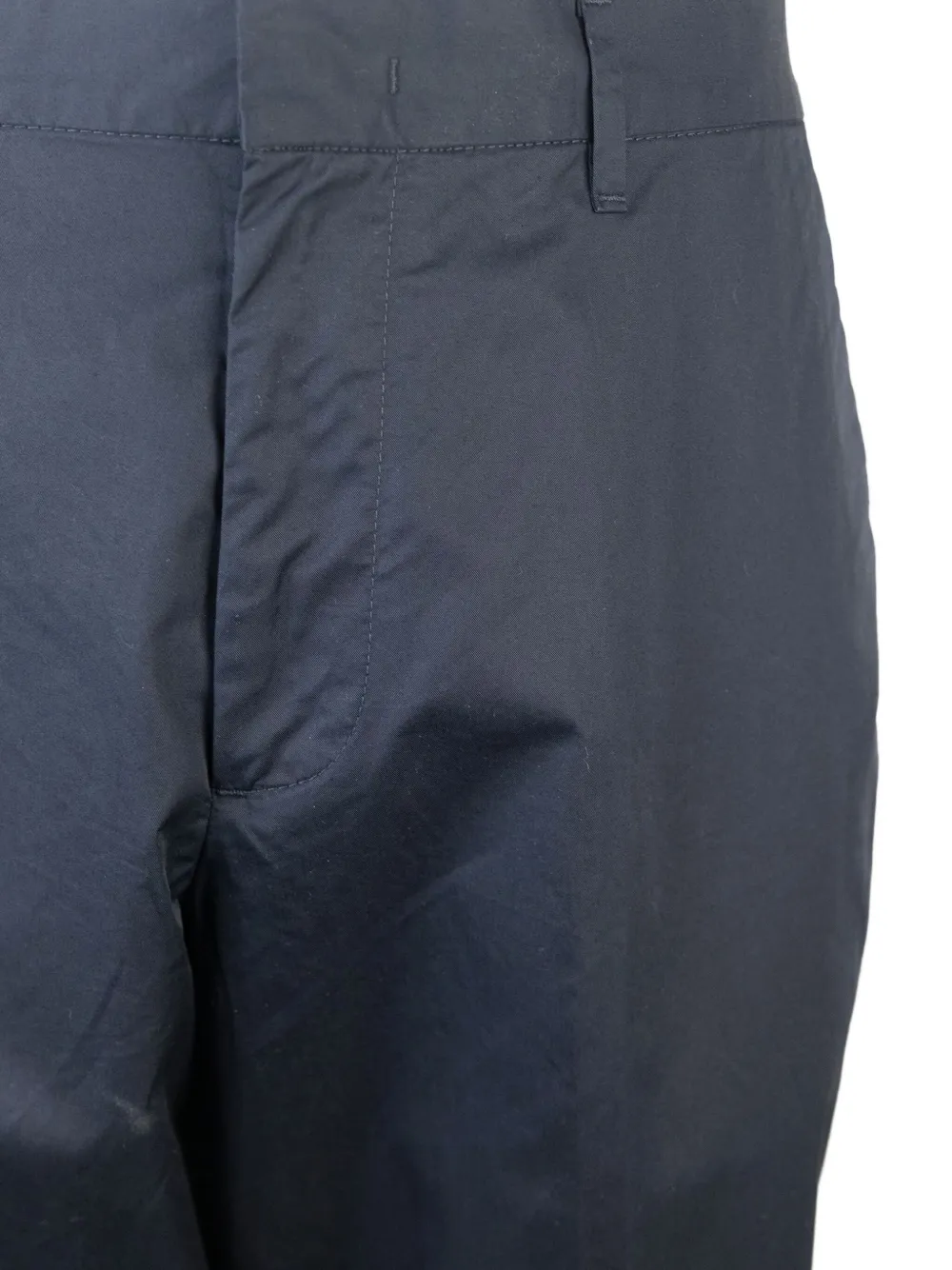 Emporio Armani Broek met elastische tailleband en paspelzak Blauw