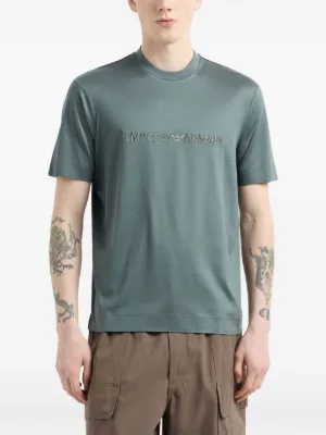 Tシャツ・カットソー EMPORIO ARMANI Men T Shirts EM001024 AF10017 U9083 Green Men's T-shirts : smart and casual | Emporio Armani