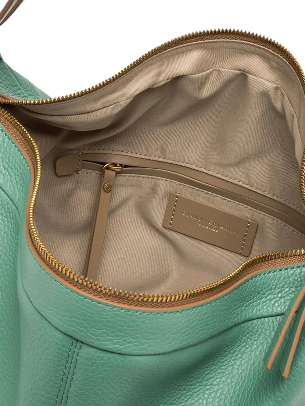 GIANNI CHIARINI Leren rugzak Groen