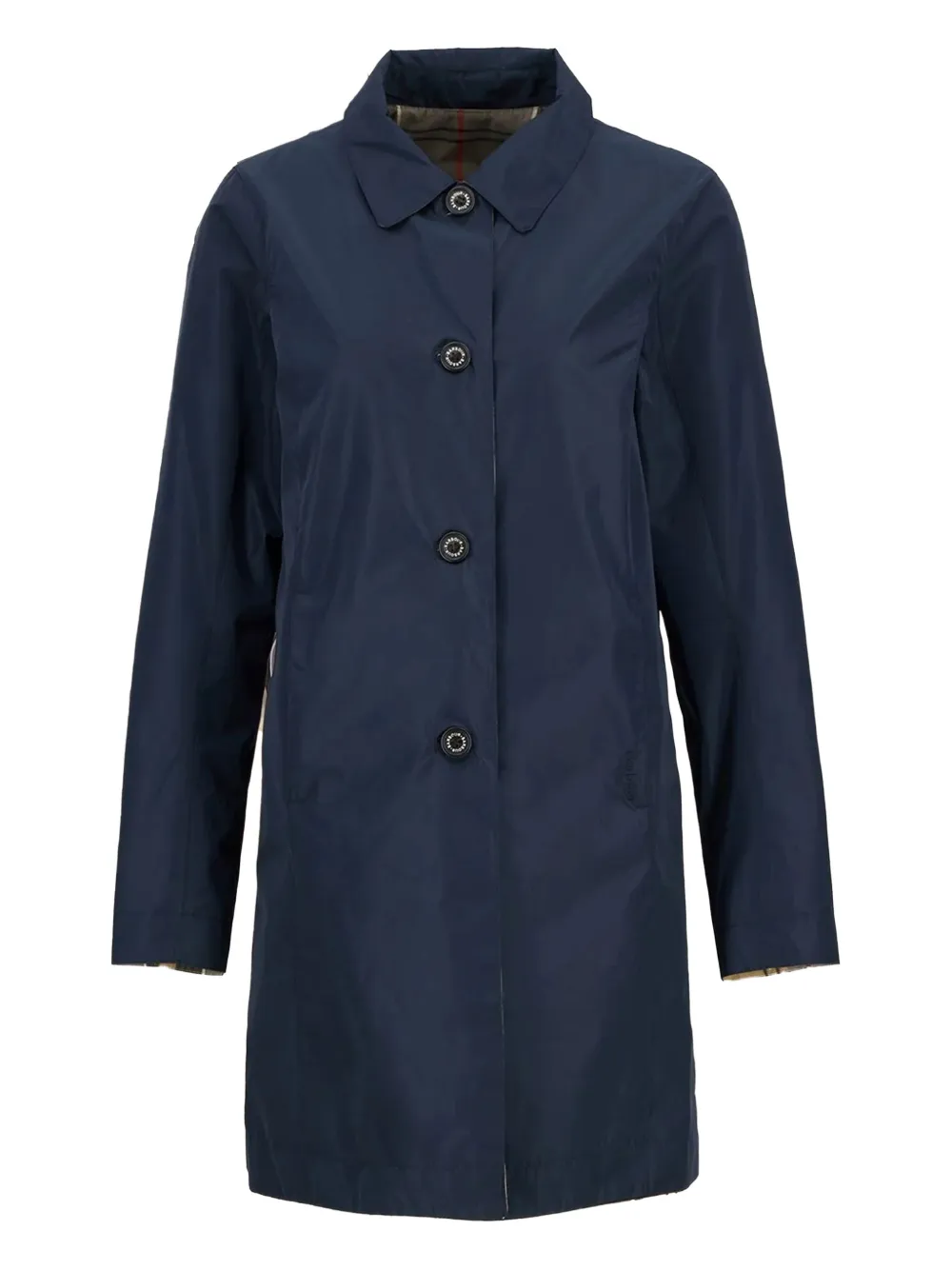 Barbour Babbity reversible plaid-lined raincoat | Blue | Image 1