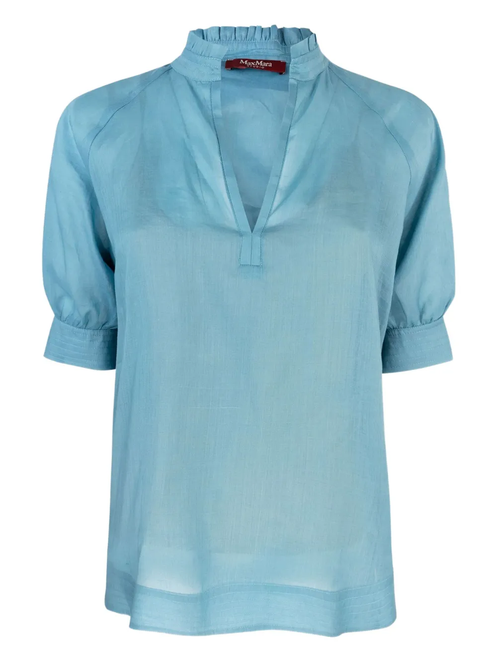 Max Mara puffed-sleeve top | Blue | Image 1