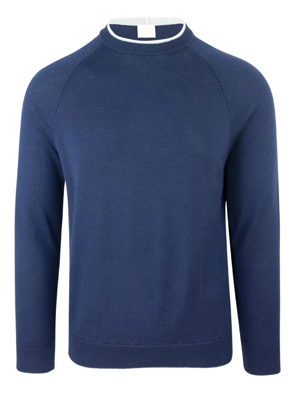 Eleventy Wollen sweater met raglan mouwen Blauw