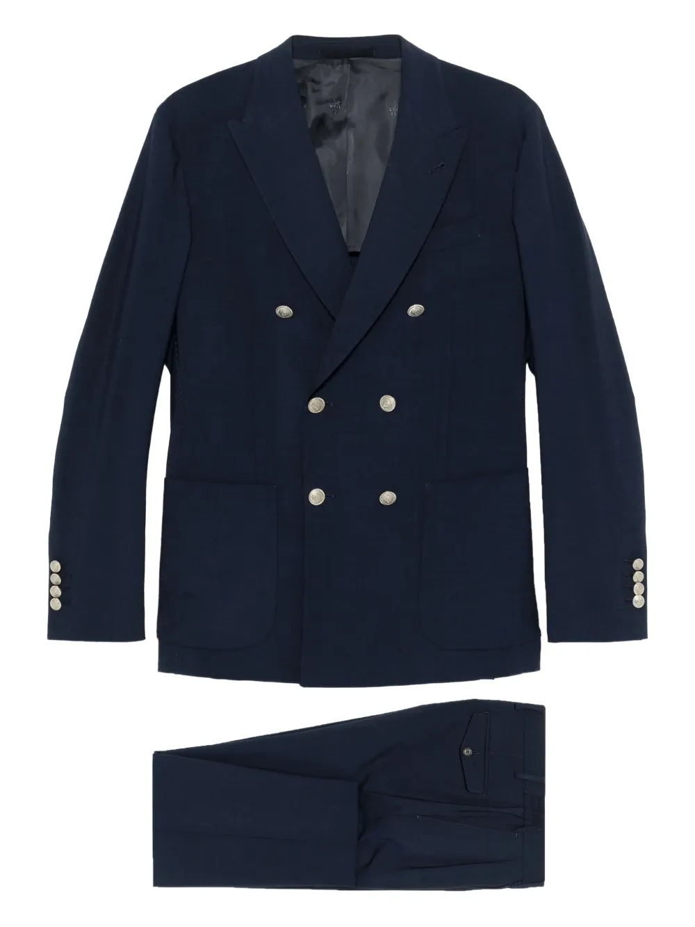 Eleventy double-breasted wool-blend suit | Blue | Image 1