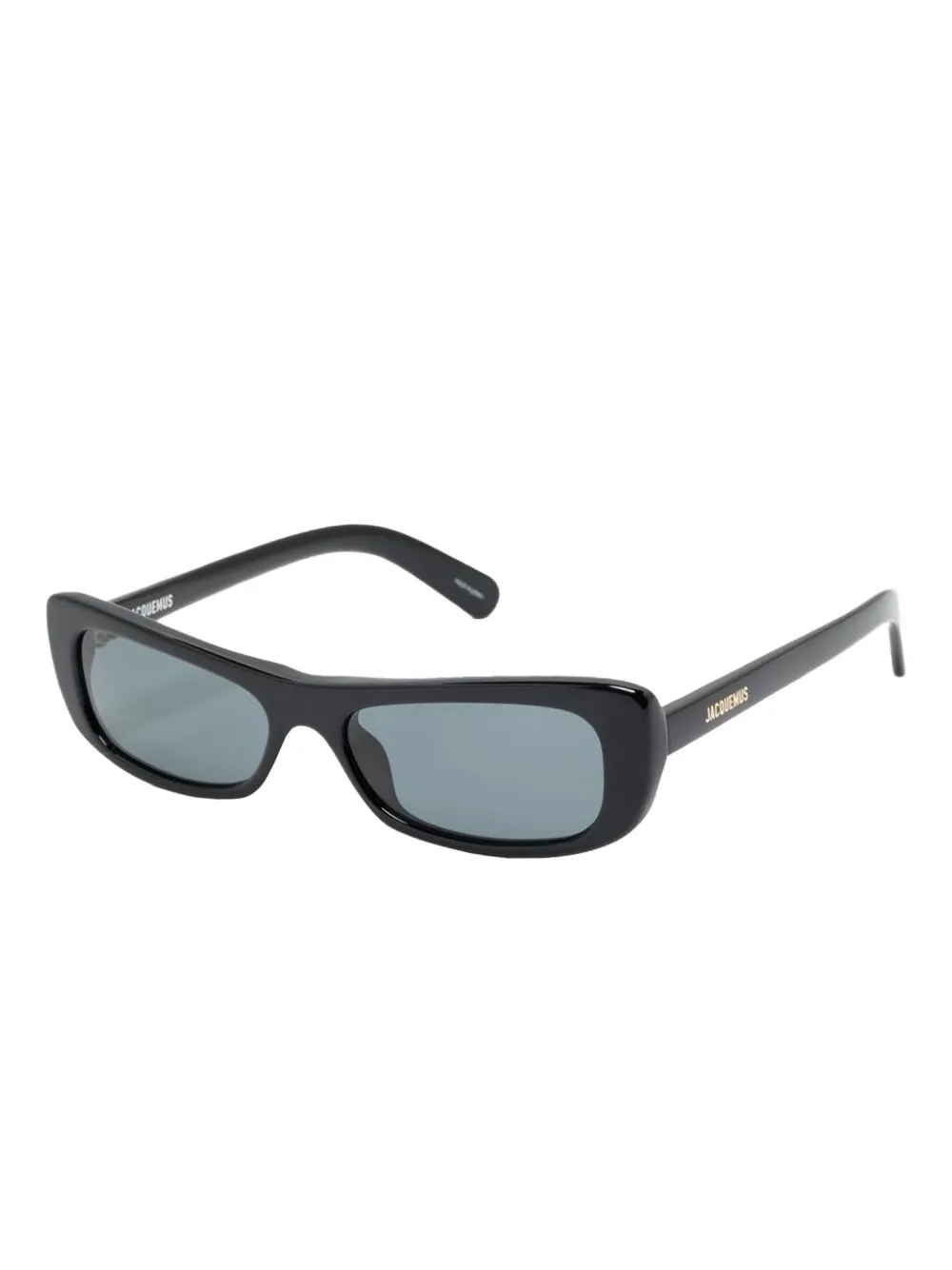 Jacquemus The Capri rectangle-frame sunglasses - Zwart