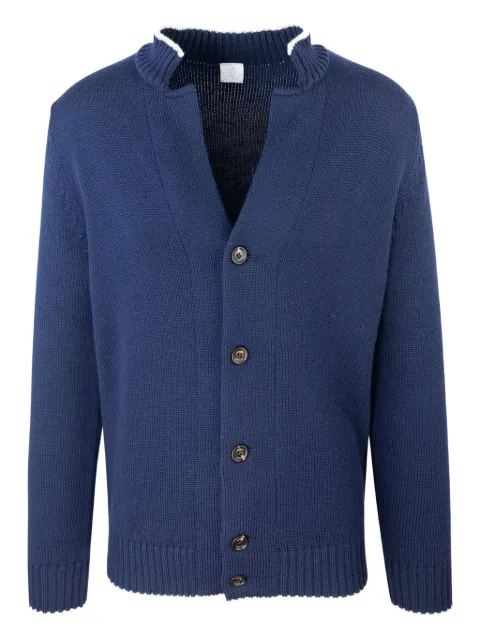 Eleventy v-neck ribbed cardigan