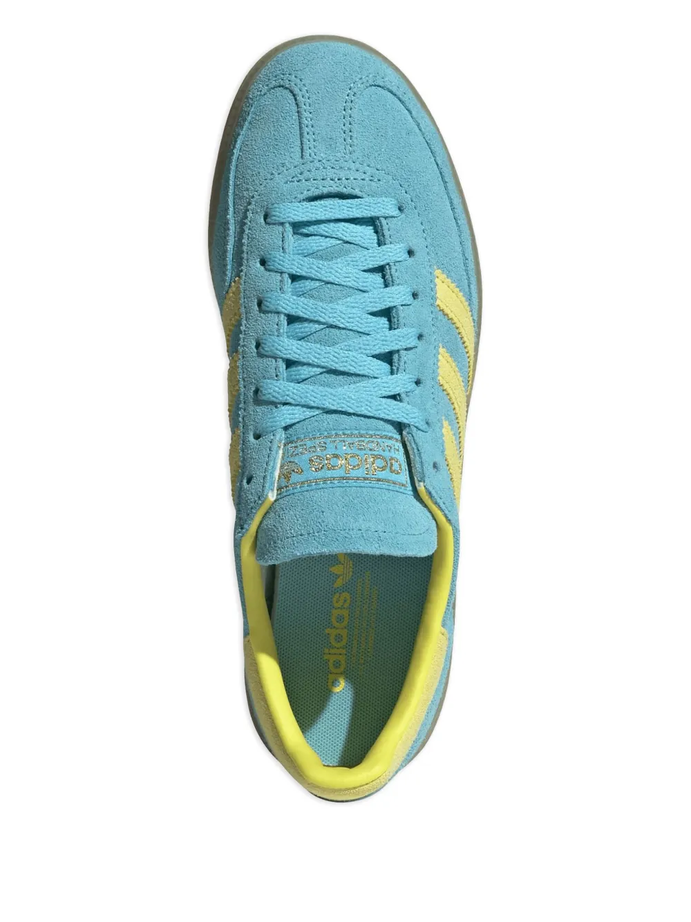 adidas Originals Handball Spezial suede three-stripe sneakers Blue