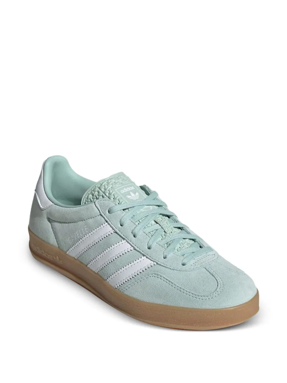 adidas Originals Gazelle three-stripe suede sneakers Green