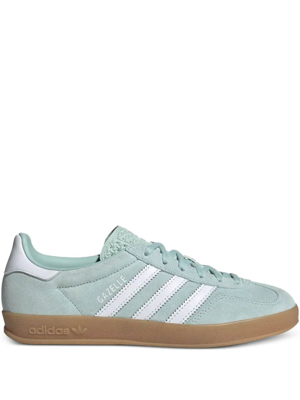 Adidas Originals Gazelle three-stripe suede sneakers Green