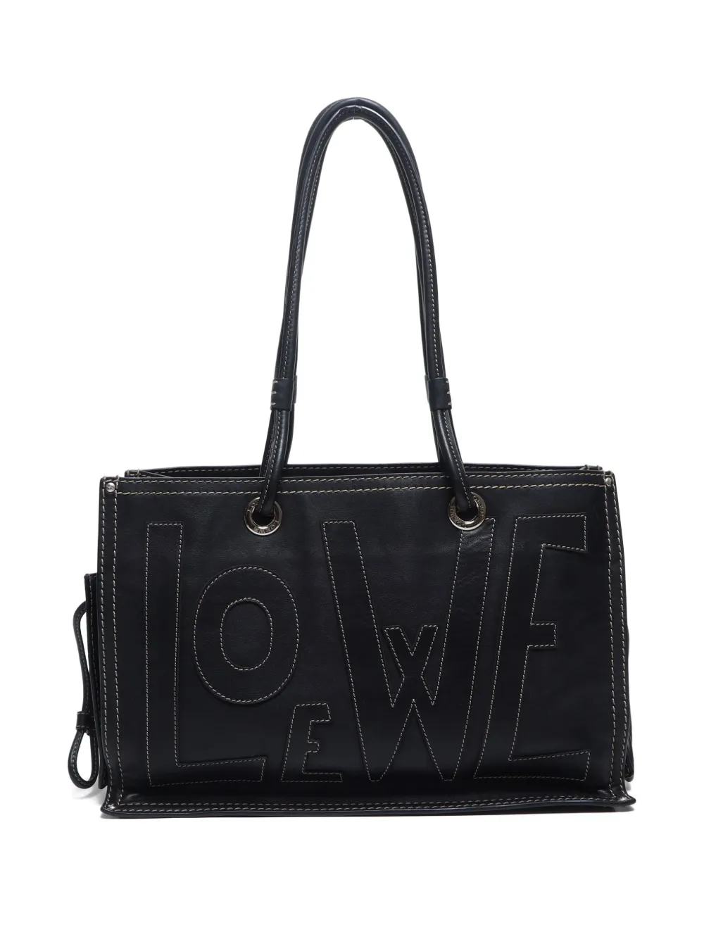 Loewe Pre-Owned 2000-2010s logo-detail leather tote bag | Pre-Owned | Image 2
