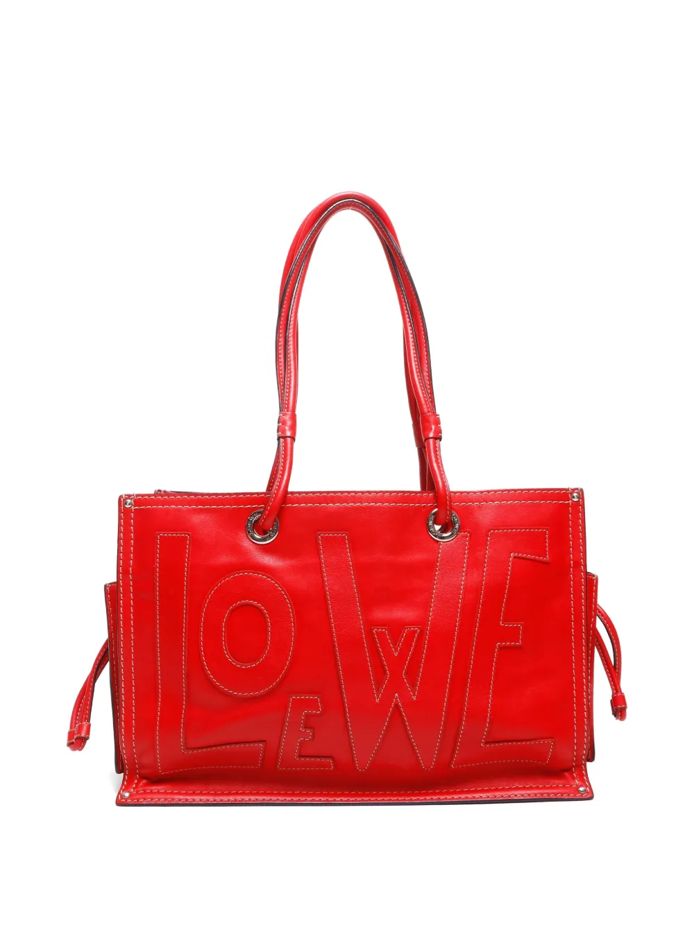 Loewe Pre-Owned 2000-2010s logo-detail leather tote bag | Pre-Owned | Image 2