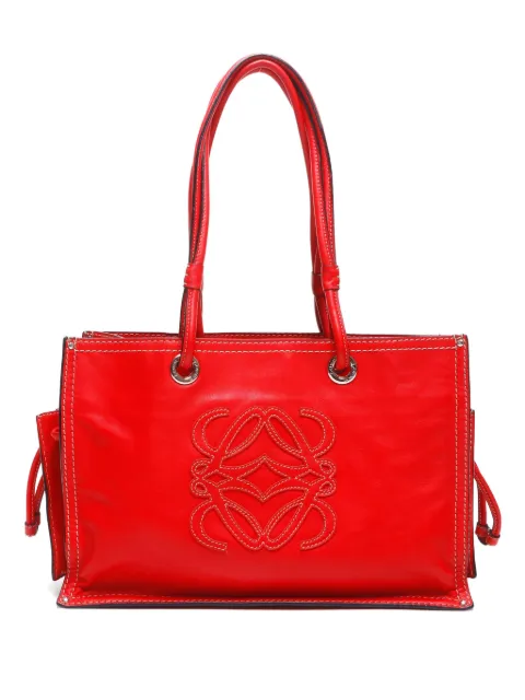 Loewe Pre-Owned 2000-2010s logo-detail leather tote bag