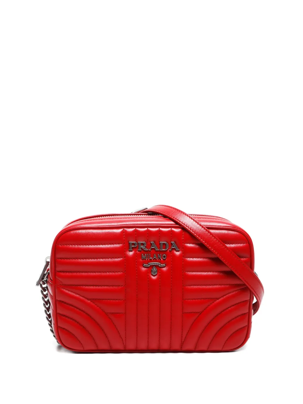 Prada Pre-Owned 2010-2020s マテラッセ レザーショルダーバッグ - レッド Prada Pre-Owned 2010-2020s マテラッセ レザーショルダーバッグ - レッド