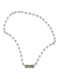 AMBUSH ball-chain necklace - Silver