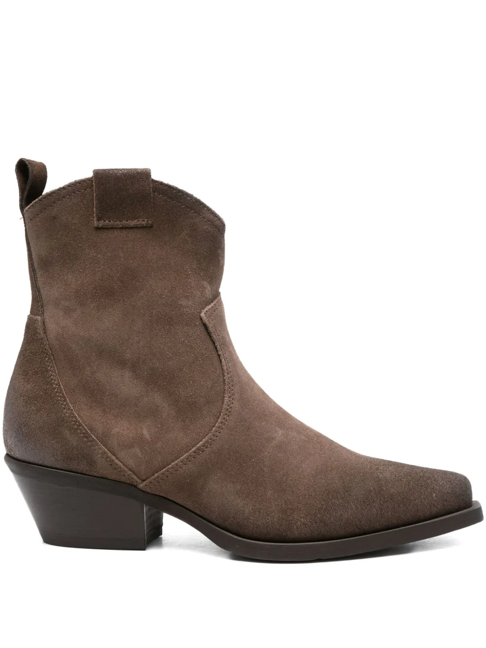 Metisse 50mm pointed-toe suede cowboy boots - ブラウン Metisse 50mm pointed-toe suede cowboy boots - ブラウン