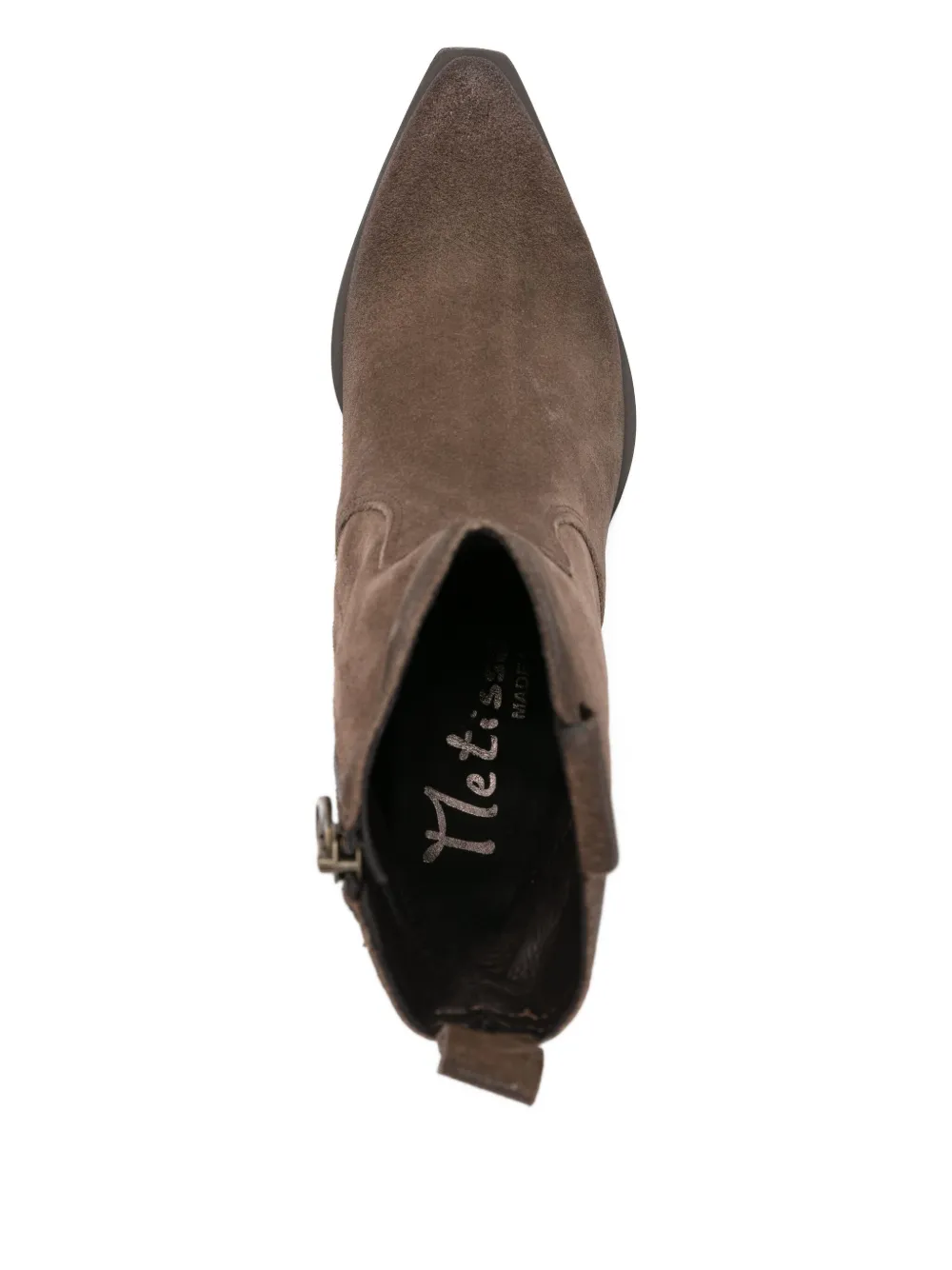 Metisse 50mm pointed-toe suede cowboy boots Brown