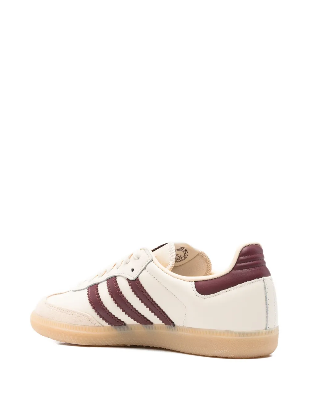 adidas Samba OG leather stripe sneakers |BEIGE