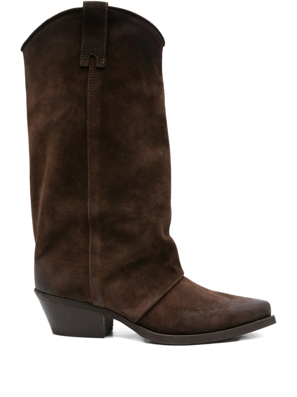 Metisse 50mm pointed-toe suede cowboy boots - ブラウン Metisse 50mm pointed-toe suede cowboy boots - ブラウン