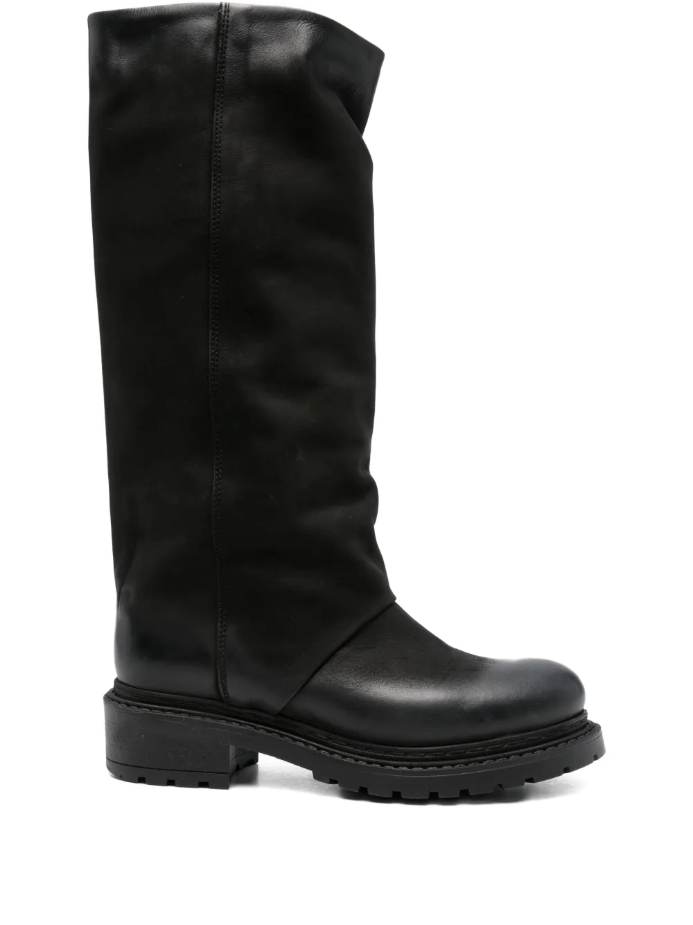 Metisse 40mm slouch calf-leather boots | Black | Image 1