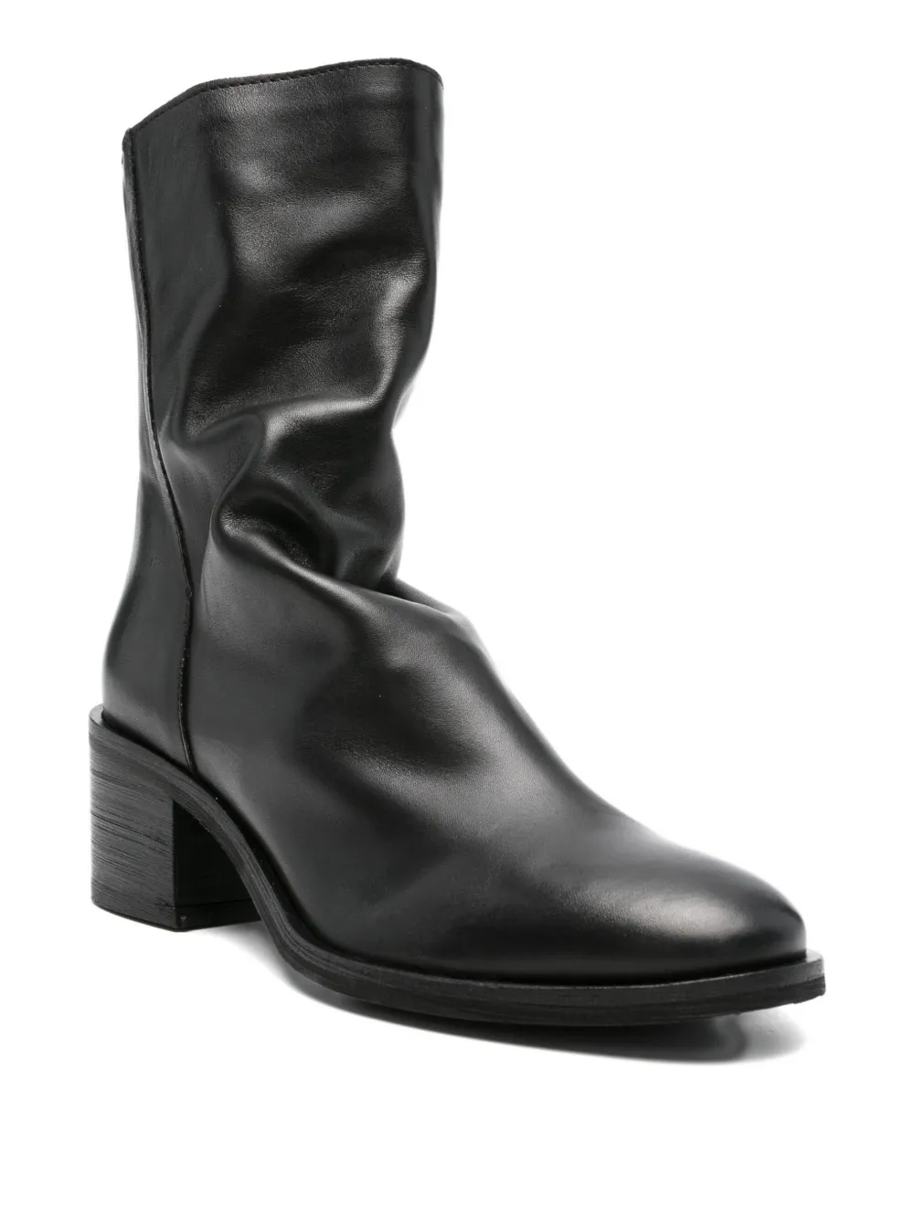 Metisse slouchy zip boots Black