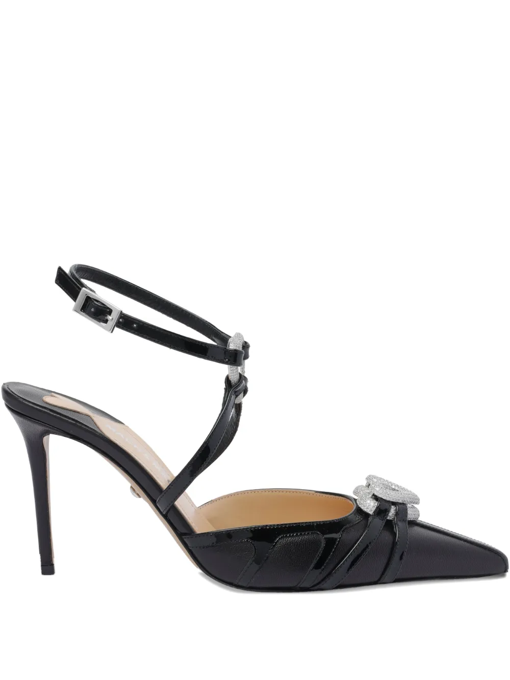 MACH & MACH 95 mm double-heart pumps - Nero