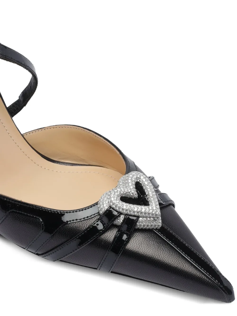 MACH & MACH 95 mm double-heart pumps Black