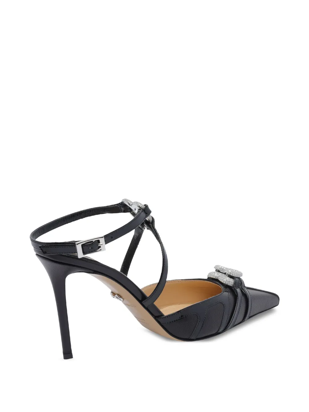 MACH & MACH 95 mm double-heart pumps Black