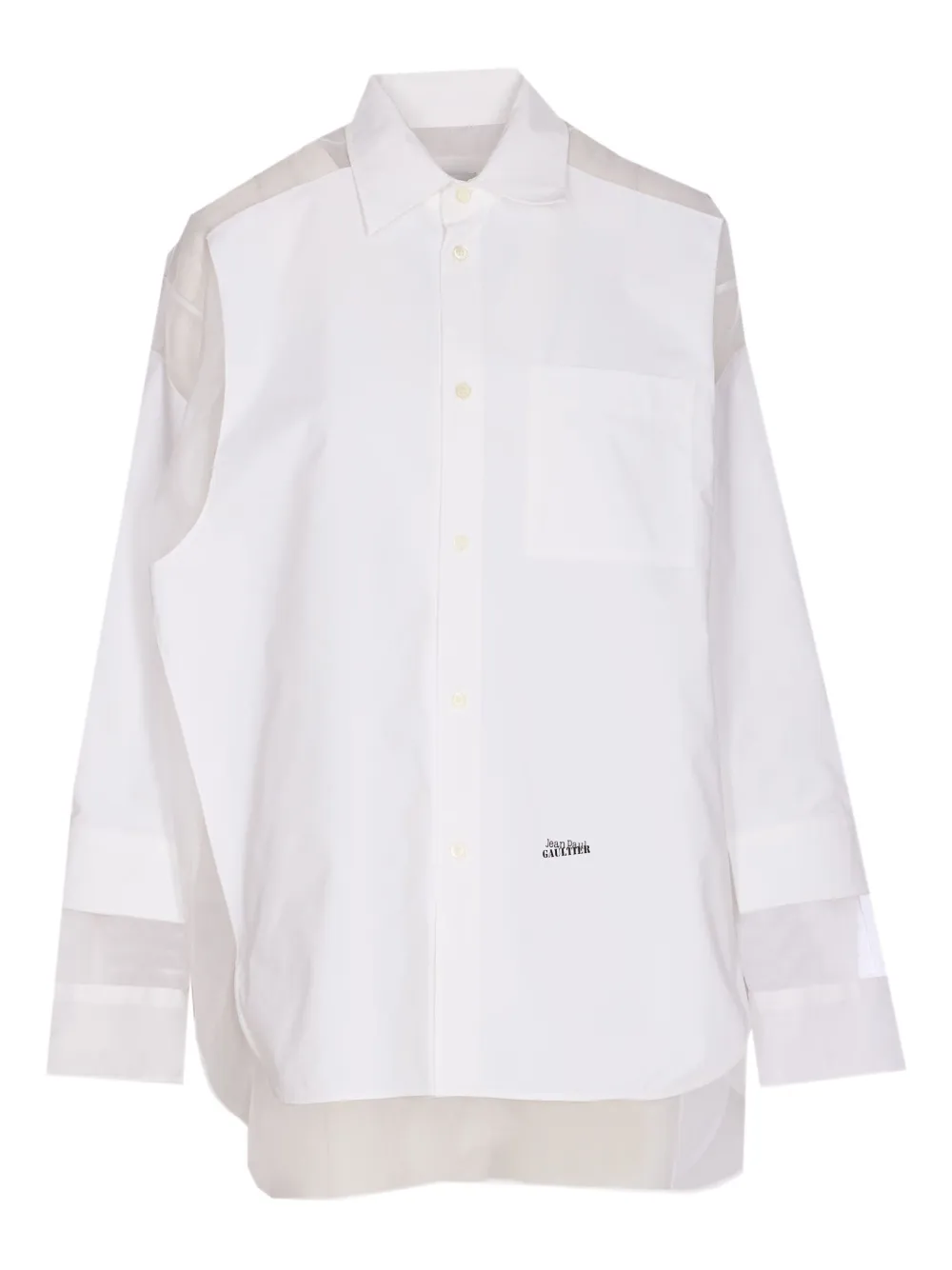 Jean Paul Gaultier button-front shirt Wit