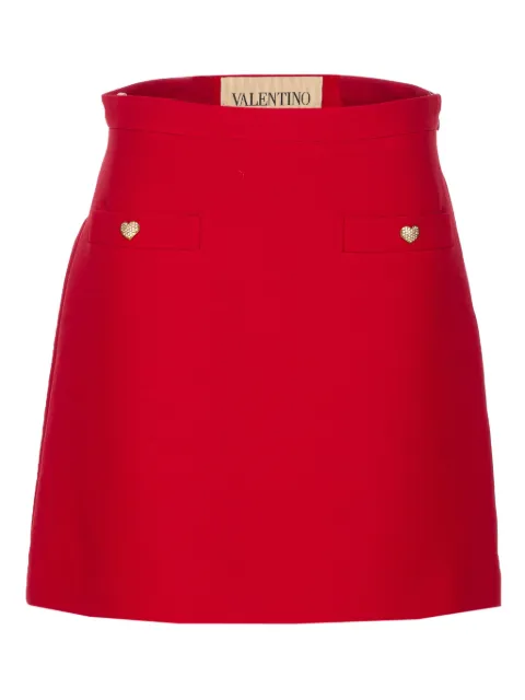 Valentino Garavani heart-button skirt