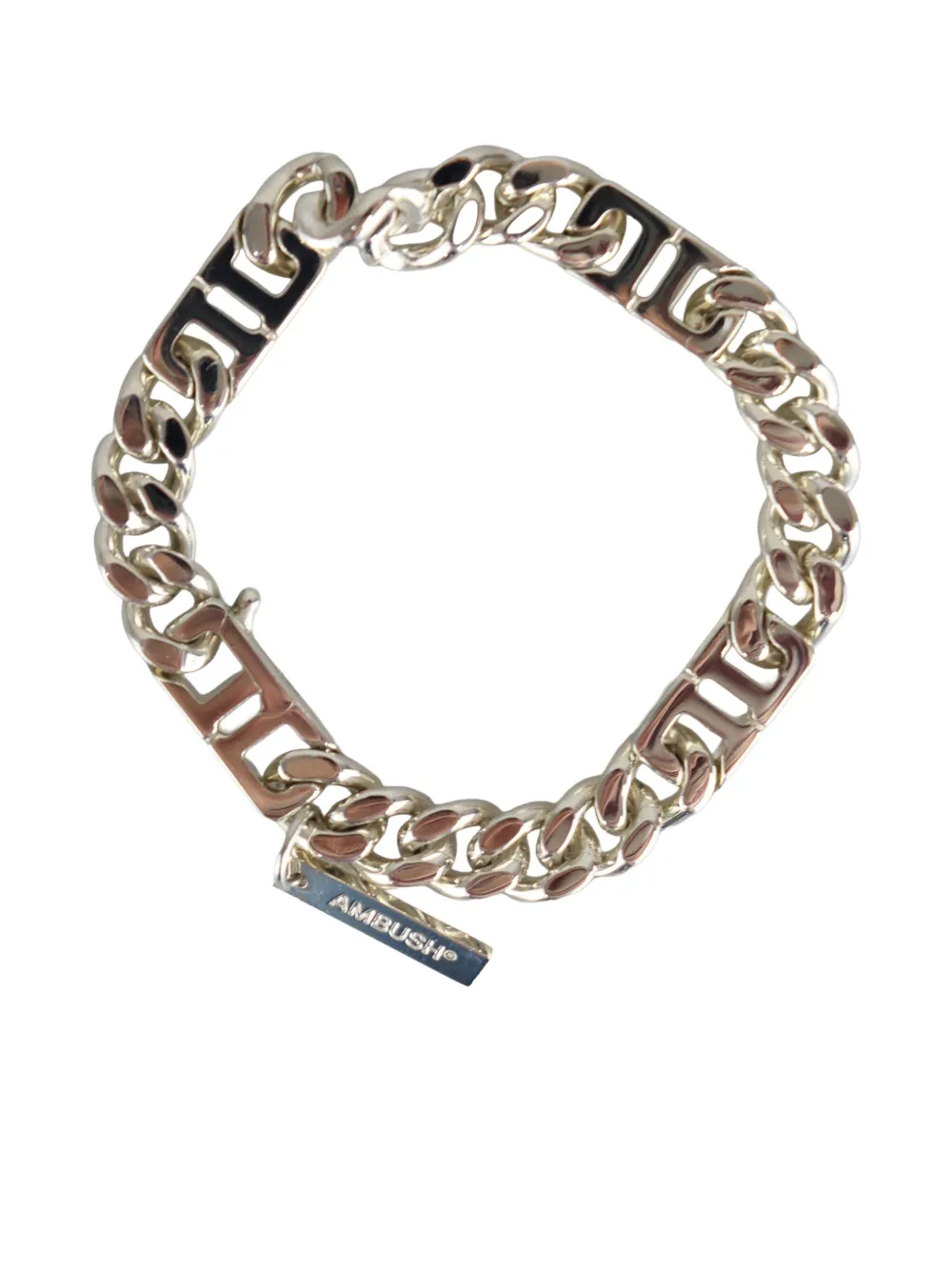 AMBUSH monogram-link bracelet | Silver | Image 1