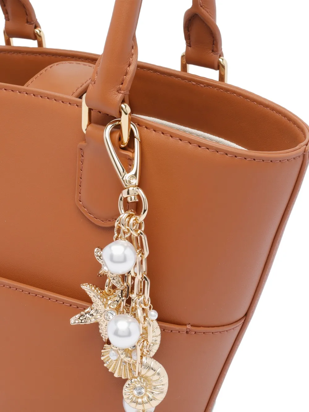 Self-Portrait Leren bucket-tas Bruin