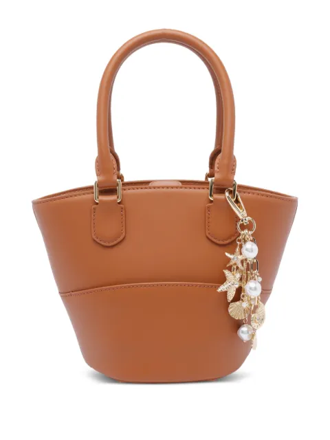 Self-Portrait small leather bucket bag