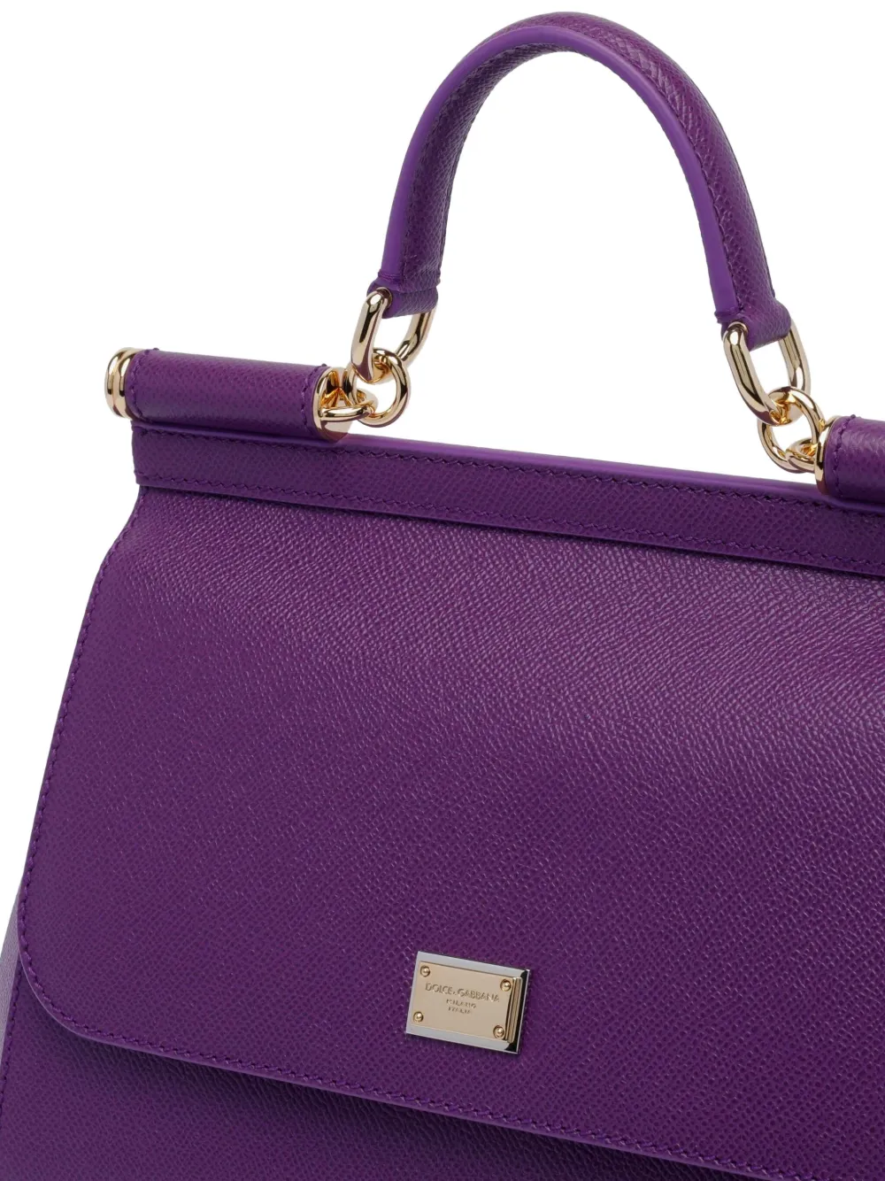 Dolce & Gabbana Sicily grote tas met handgreep Paars