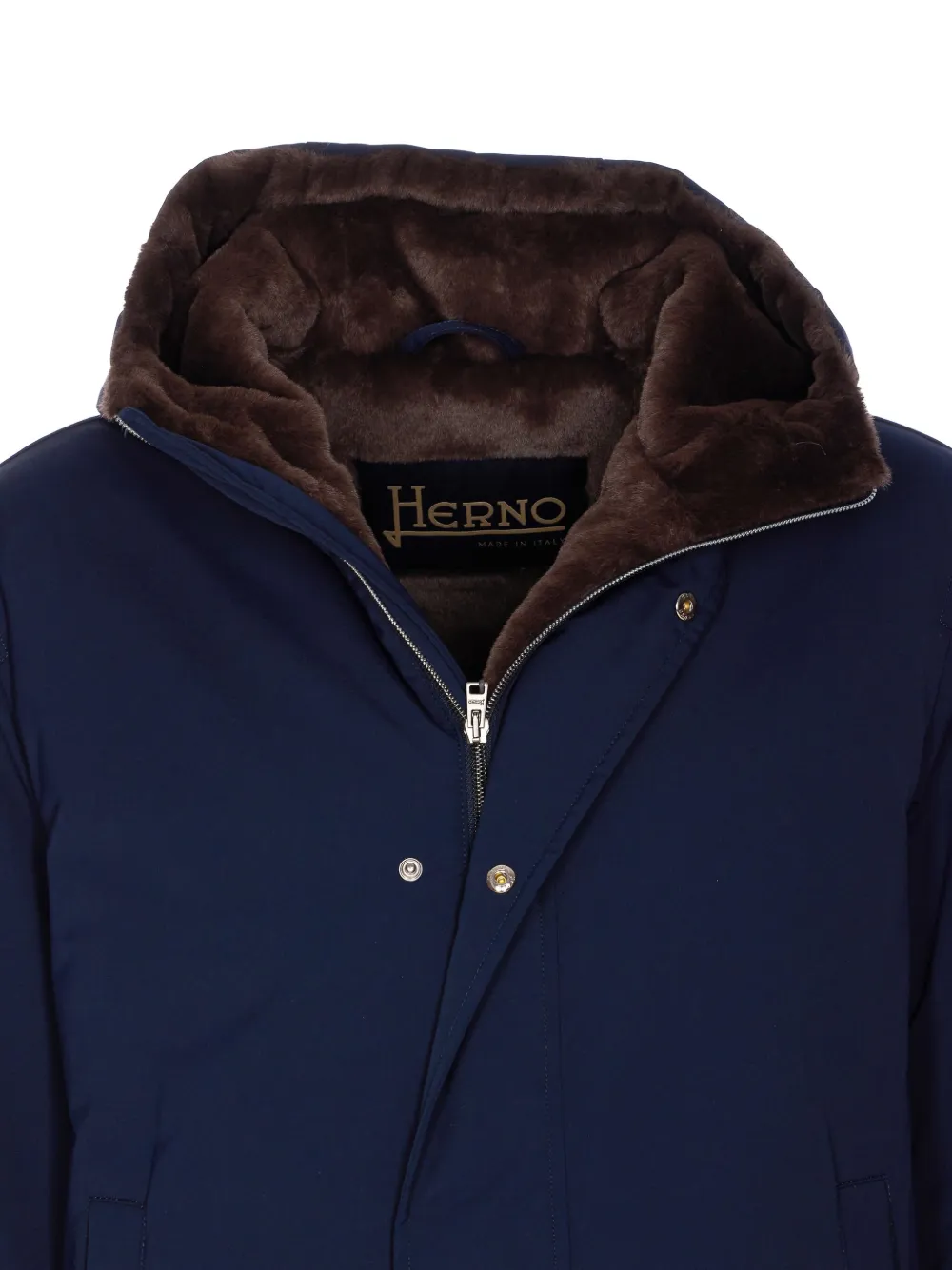 Herno Parka met capuchon Blauw