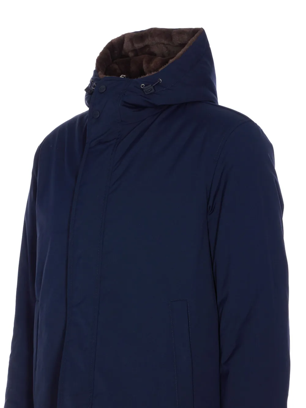 Herno Parka met capuchon Blauw