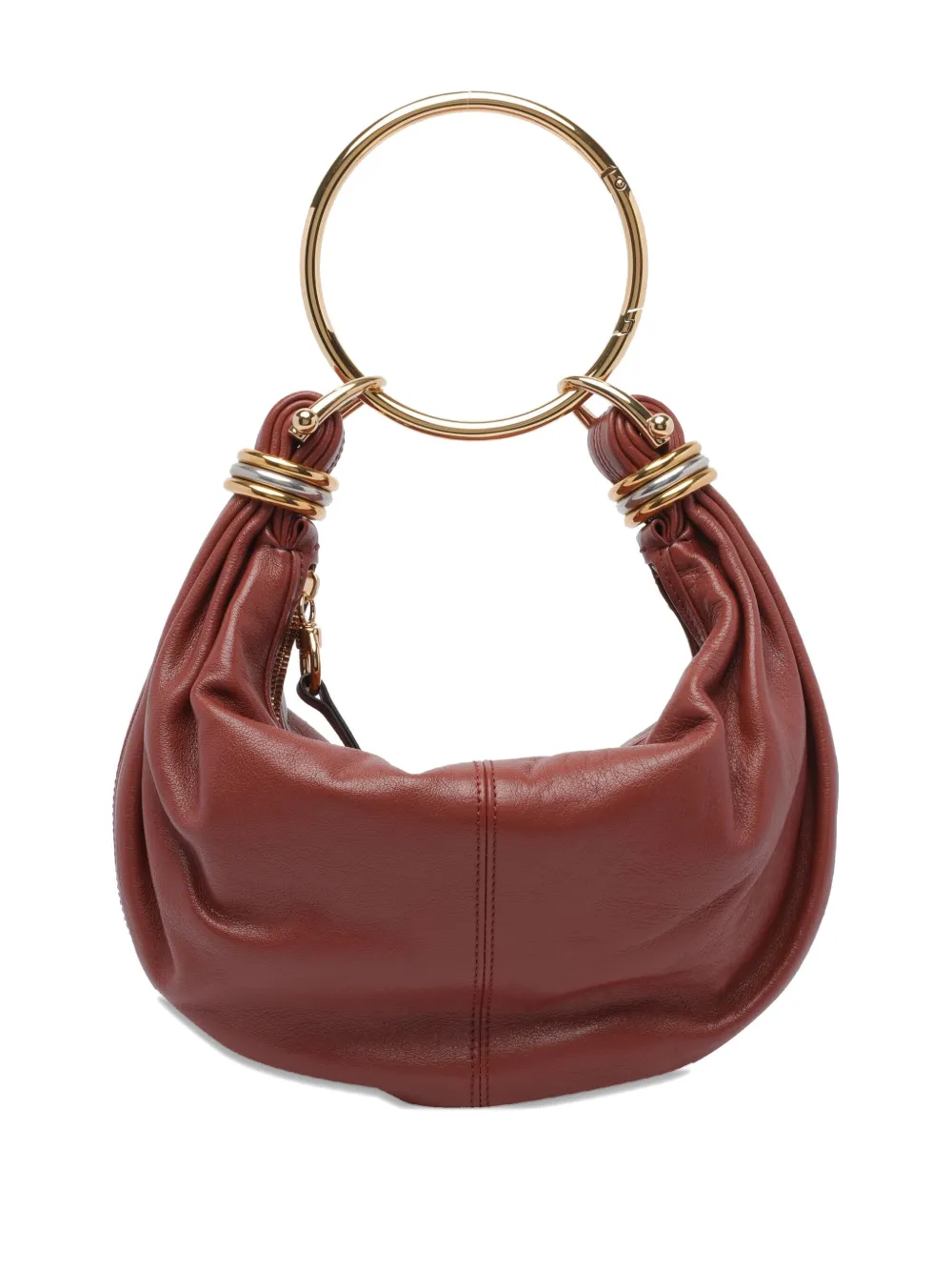 Chloé Kleine shopper van kalfsleer Bruin