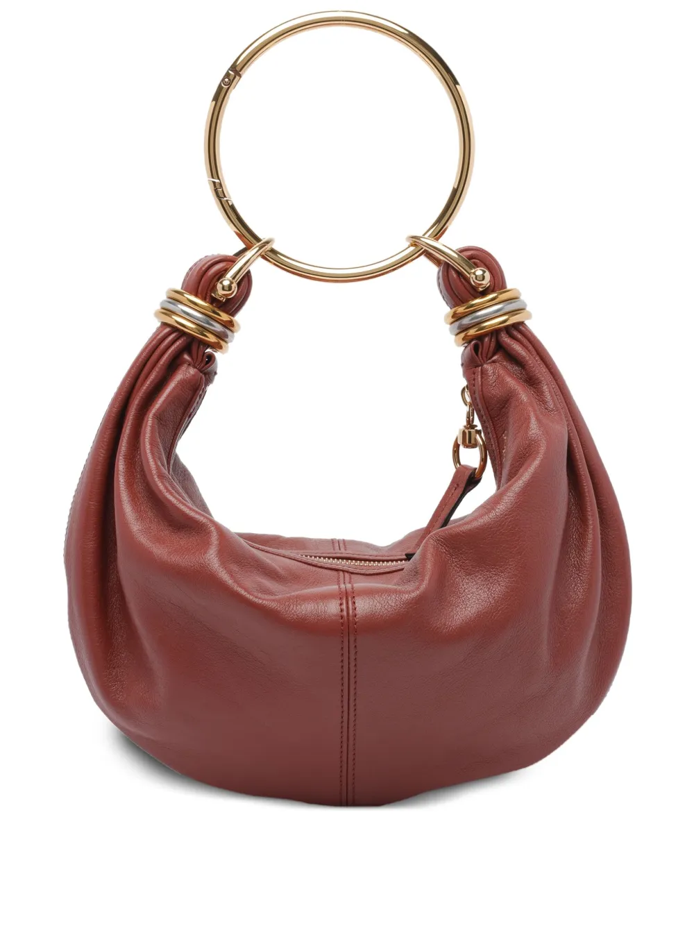 Chloé Kleine shopper van kalfsleer Bruin
