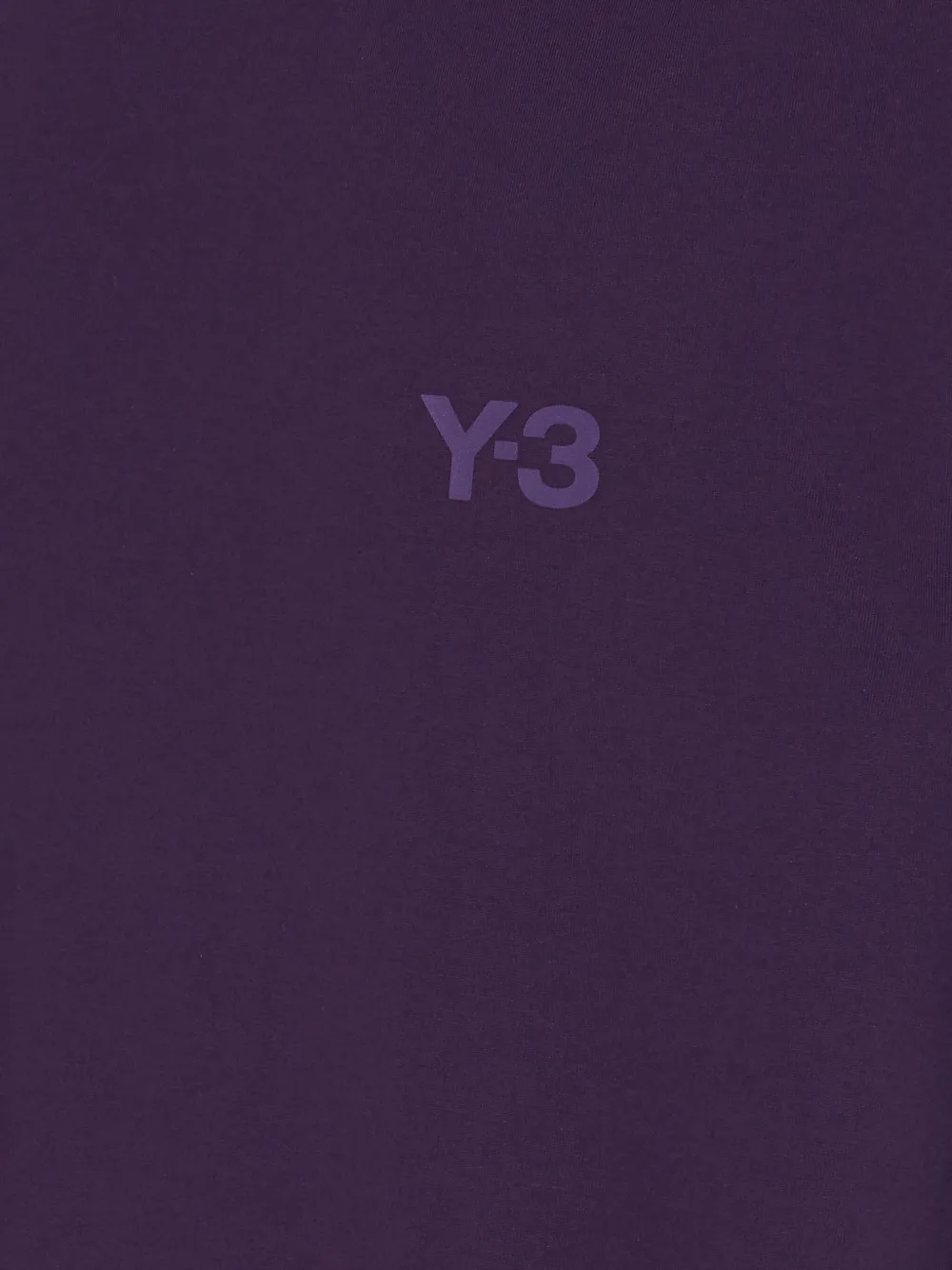 Y-3 T-shirt met logoprint met ronde hals Paars