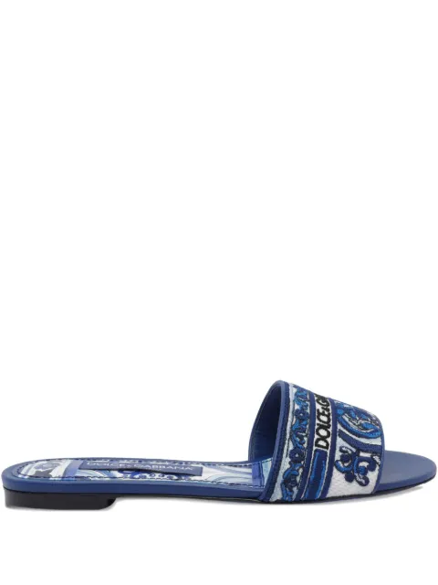 Dolce & Gabbana embroidered-logo sandals