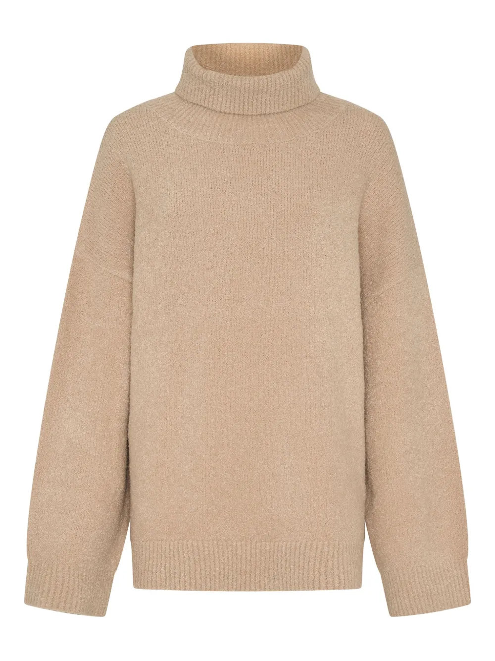 Anna Quan Turtleneck Wide-sleeve Jumper In Neutral