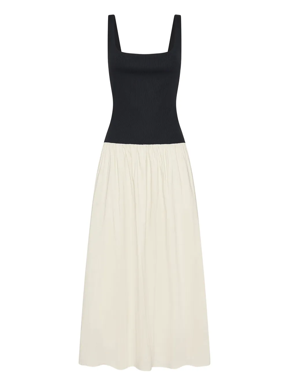 Anna Quan Malorie ribbed-knit gathered midi dress | White | Image 1