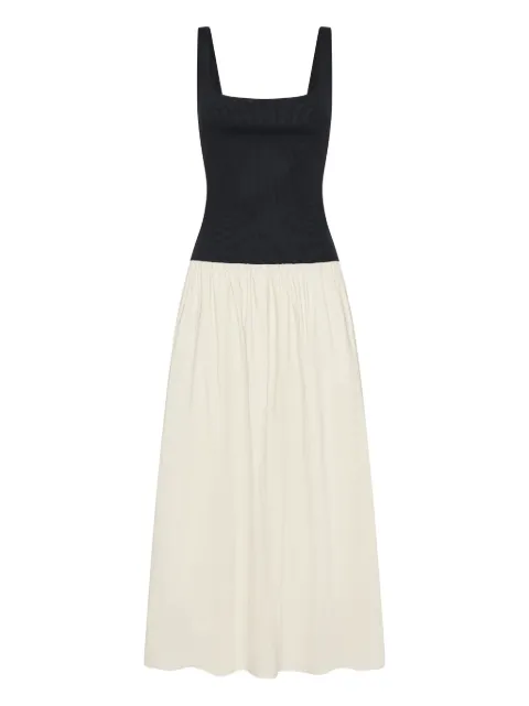 Anna Quan Malorie ribbed-knit gathered midi dress