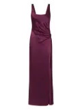 Anna Quan Etta side-split draped dress - Purple