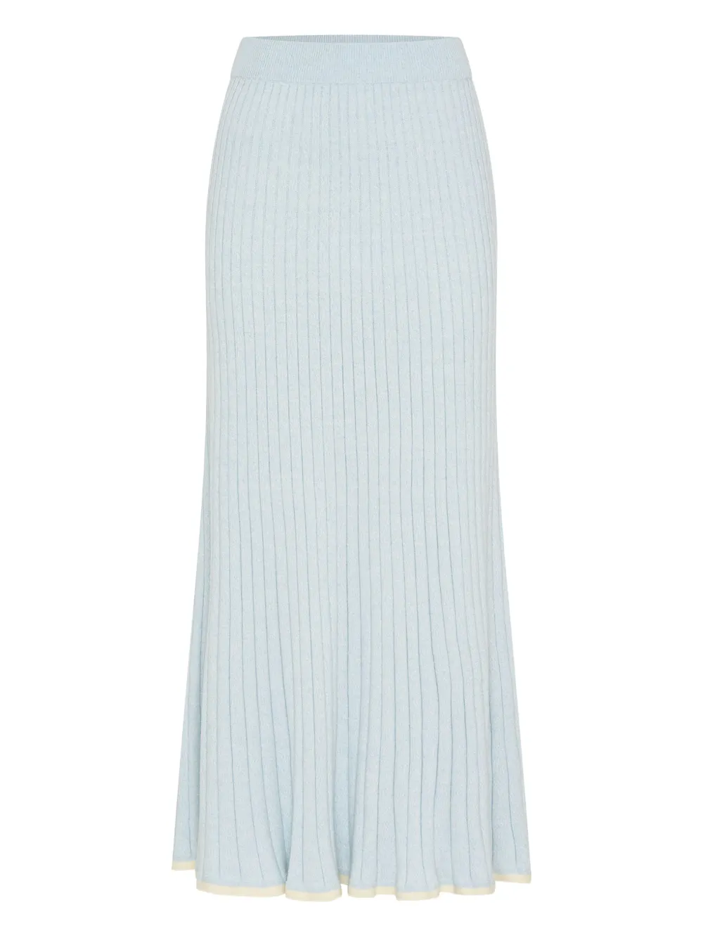Felicia ribbed midi skirt