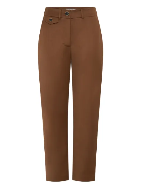 Anna Quan button-fastening pocket trousers