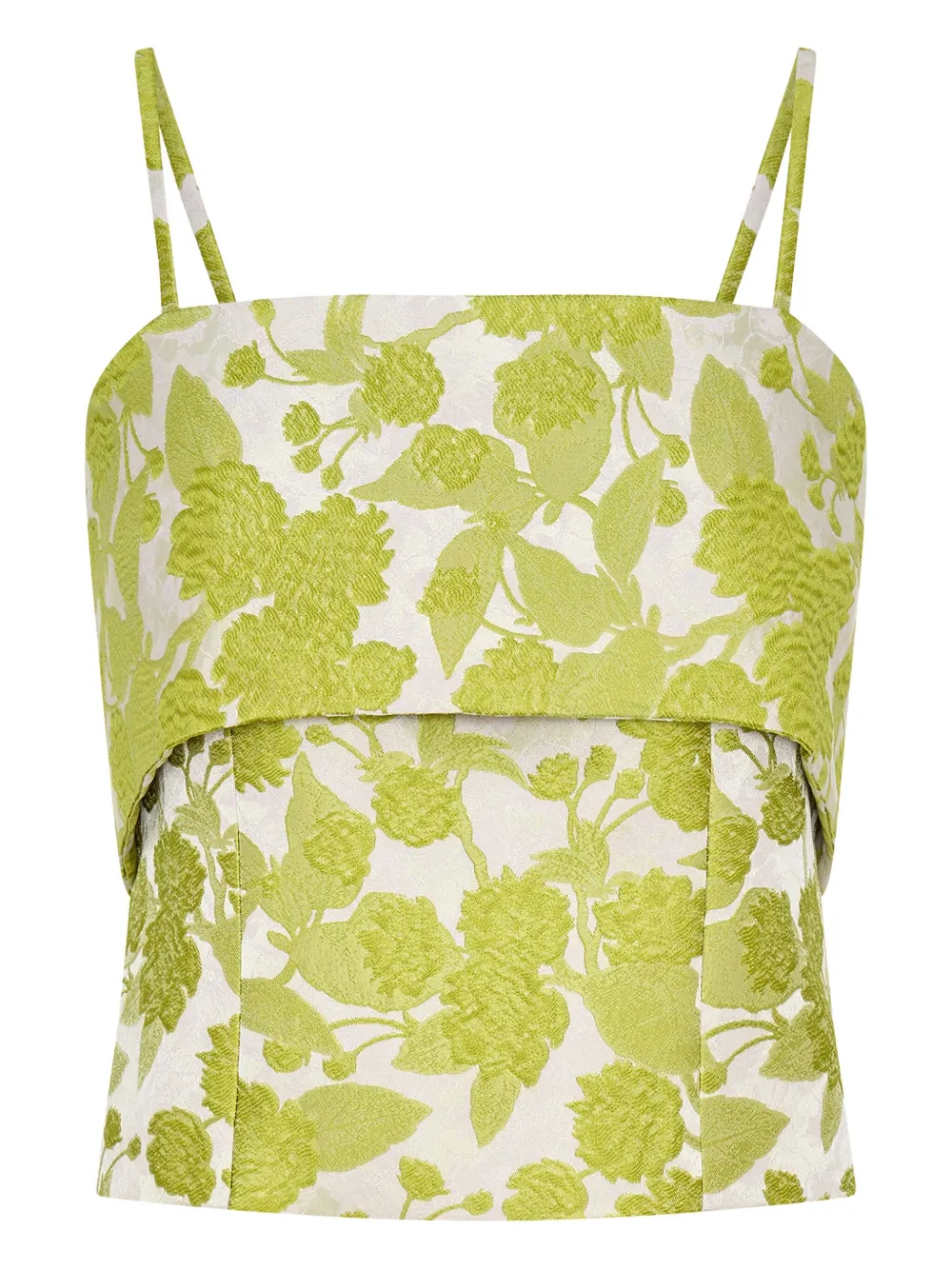 Anna Quan Tilly Floral-print Layered Top In Multi