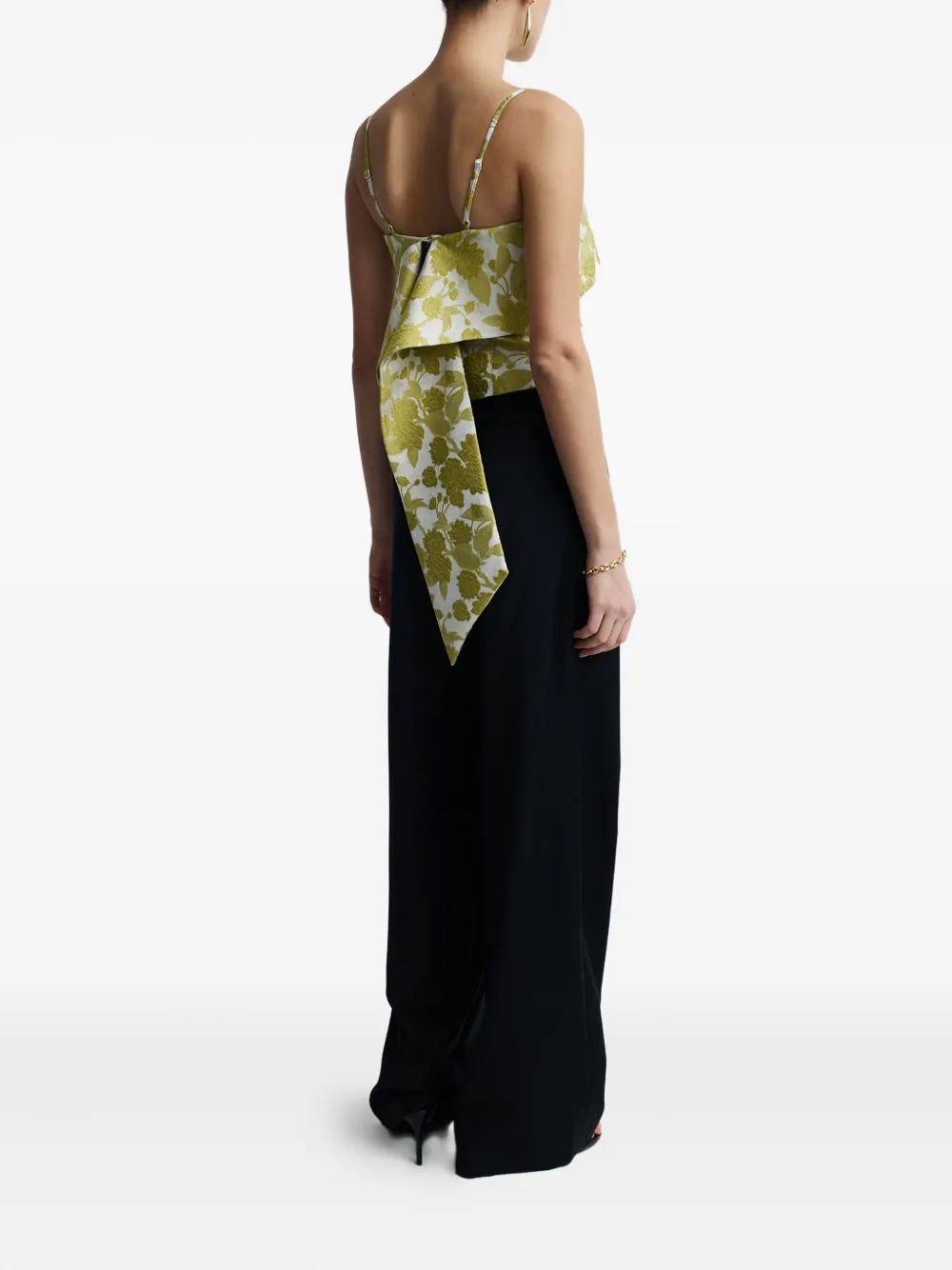 Anna Quan Tilly Floral-print Layered Top In Multi