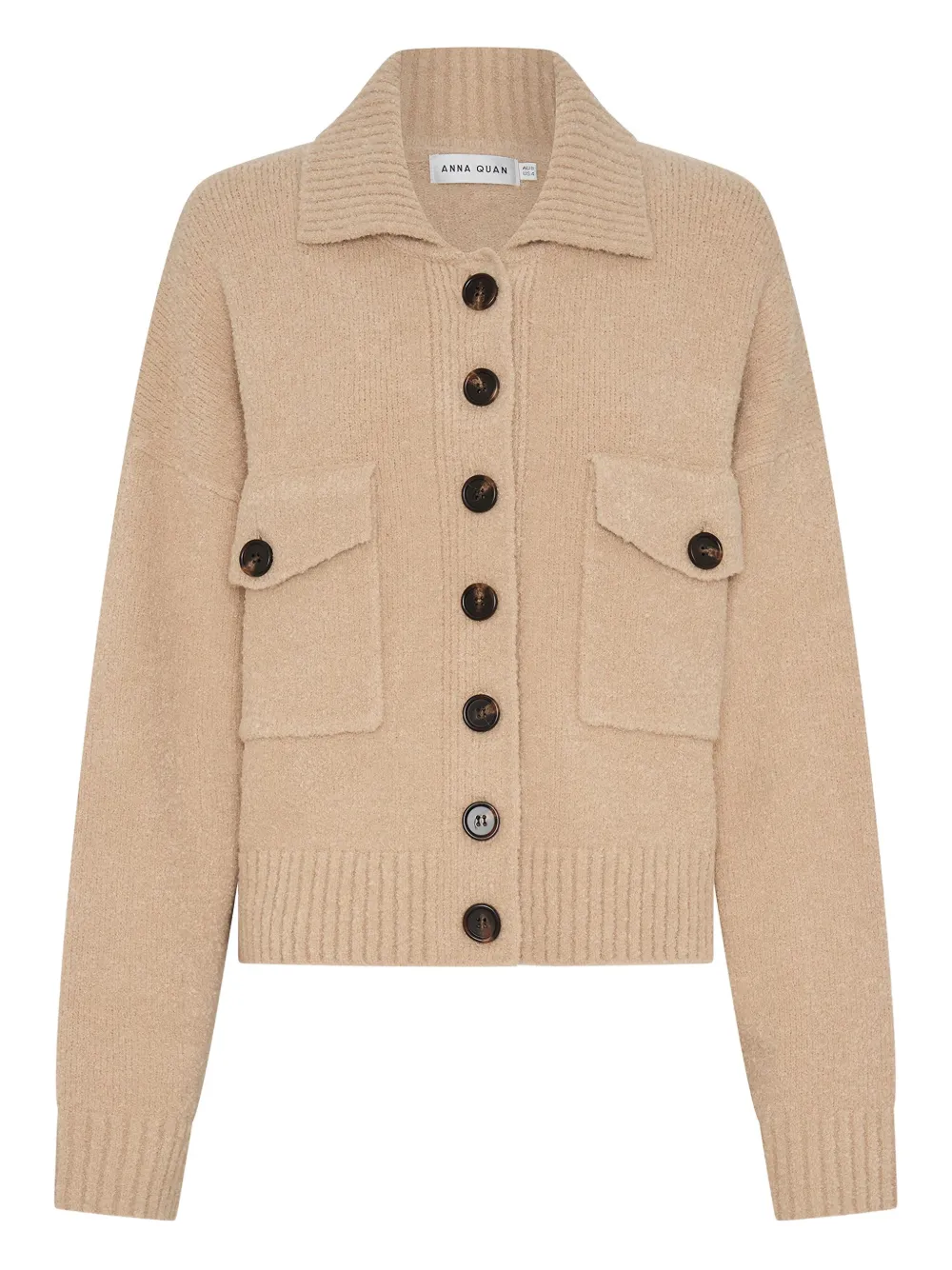 Anna Quan Reagan Buttoned Cardigan In Neutral